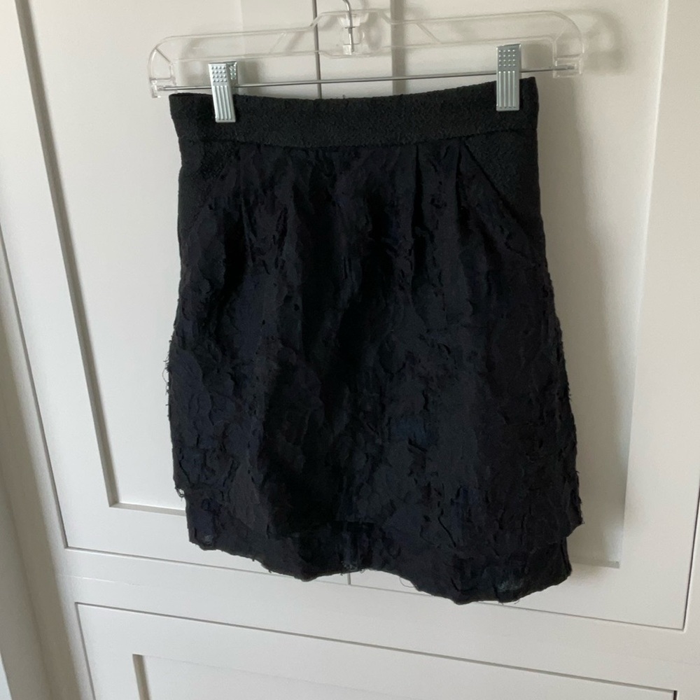 H&M Black Bubble Mini Skirt for Night Out